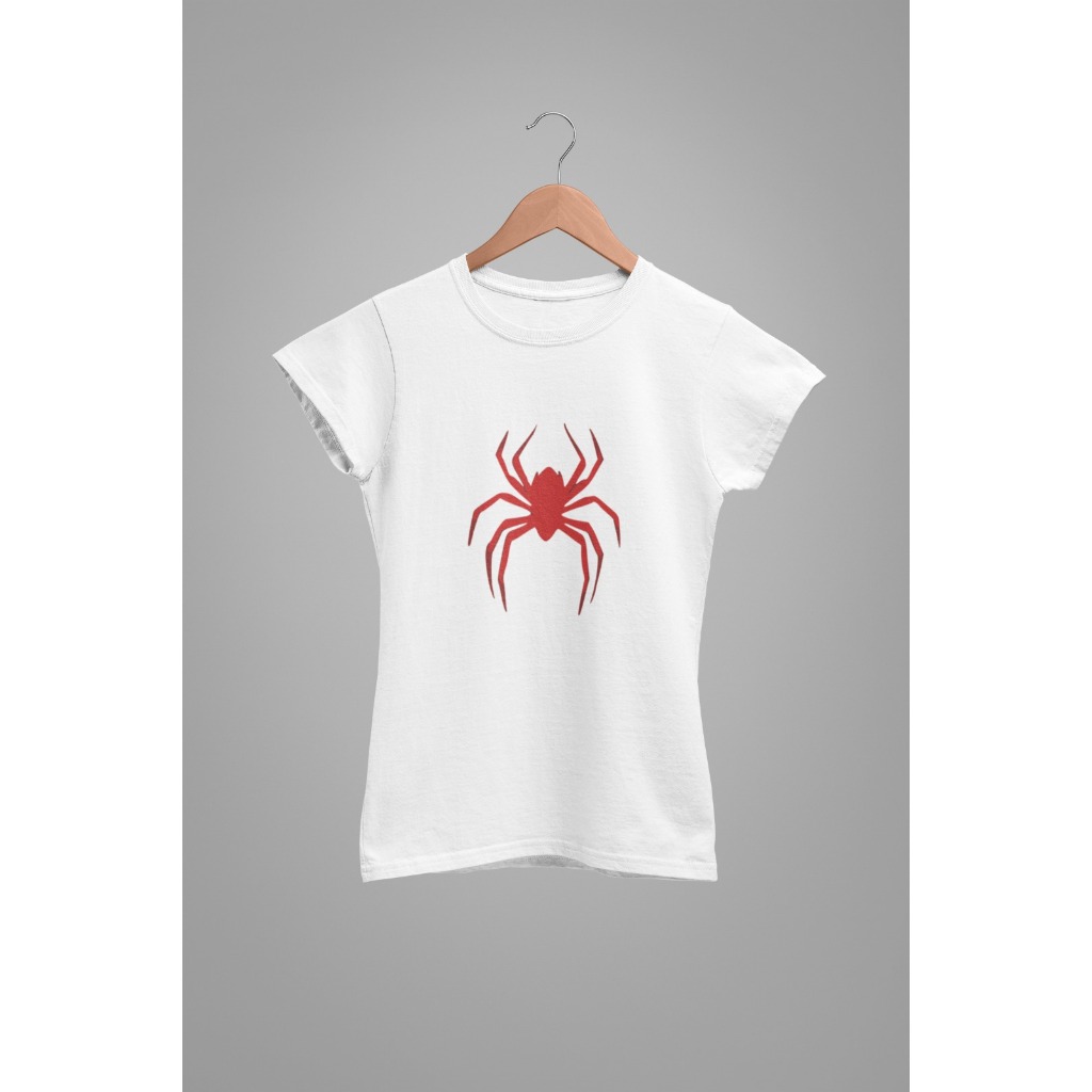 Baby Tee Y2K Feminina- Estampada Vermelha, Conforto Versátil para Primavera/Verão/Outono em Oferta na Shopee