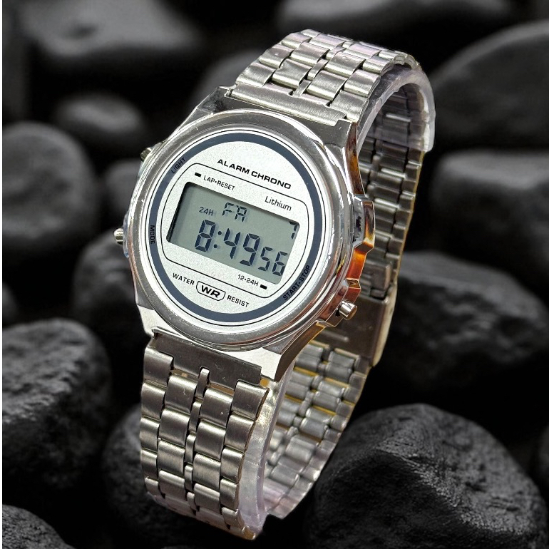 Relógio Led WR REDONDO GRANDE De Pulso Digital Feminino presente para mulher em Oferta na Shopee