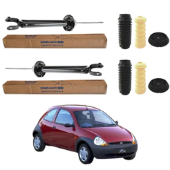 PAR AMORTECEDOR TRASEIRO FORD KA 1997 A 2007 MONROE + KIT
