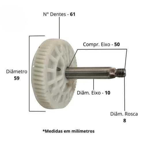 Engrenagem Para Limpador  Parabrisa Peugeot 307 / Citroen C4   Tla253