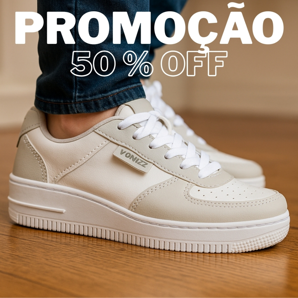 Tênis Masculino Casual Unissex Cinza Clean Barato - 34 ao 43 - Leve e Confortável em Oferta na Shopee