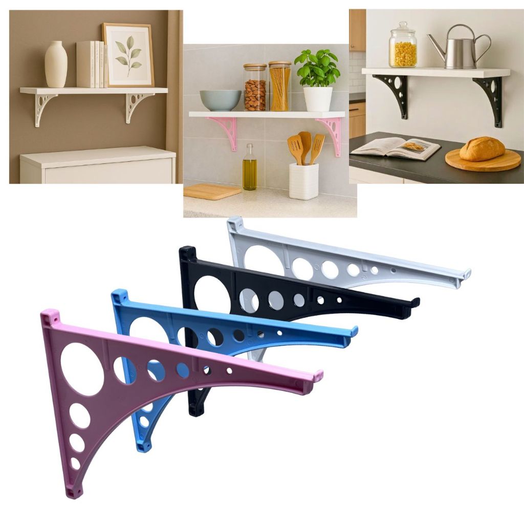 04 Mão Francesa Cantoneira Suporte de Prateleira Suporta Até 25 KG 4 cores 15,20,25,30cm em Oferta na Shopee