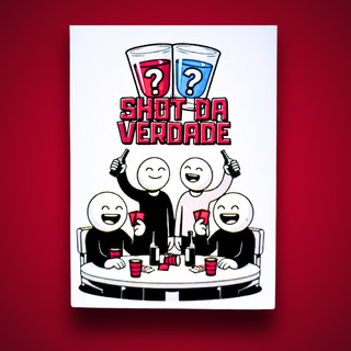 Jogo Shot Da Verdade - Jogo perfeito para noite de jogos, drink game, jogo de bebida 140 cartas