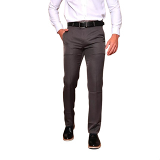 Calça Social Slim Oxford Executiva + Promoção em Oferta na Shopee