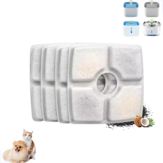 Kit 4 Refil Filtro Bebedouro Fonte De Água Pet Cães Gatos em Oferta na Shopee