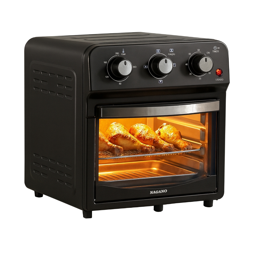 Fritadeira Forno Air Fryer Elétrica 1500w 12L 110v