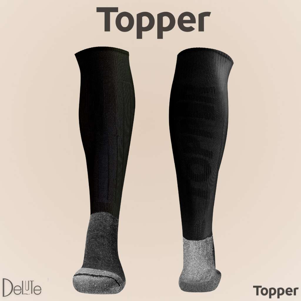 Meião Dominator Topper Esportivo Cano Alto Profissional Adulto e Juvenil Resistente e Confortável