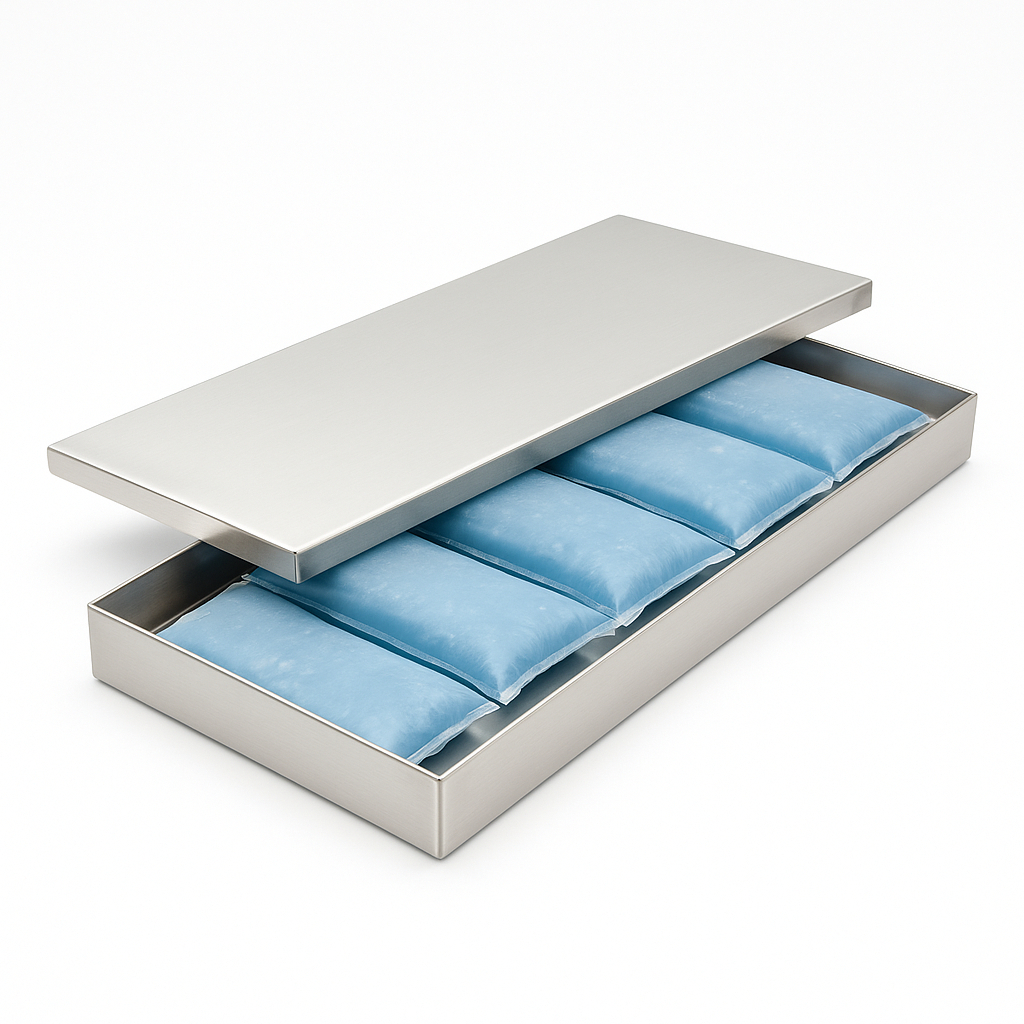 Mesa Pista Fria Térmica Inox Medida Refrigerada 6 Gelos