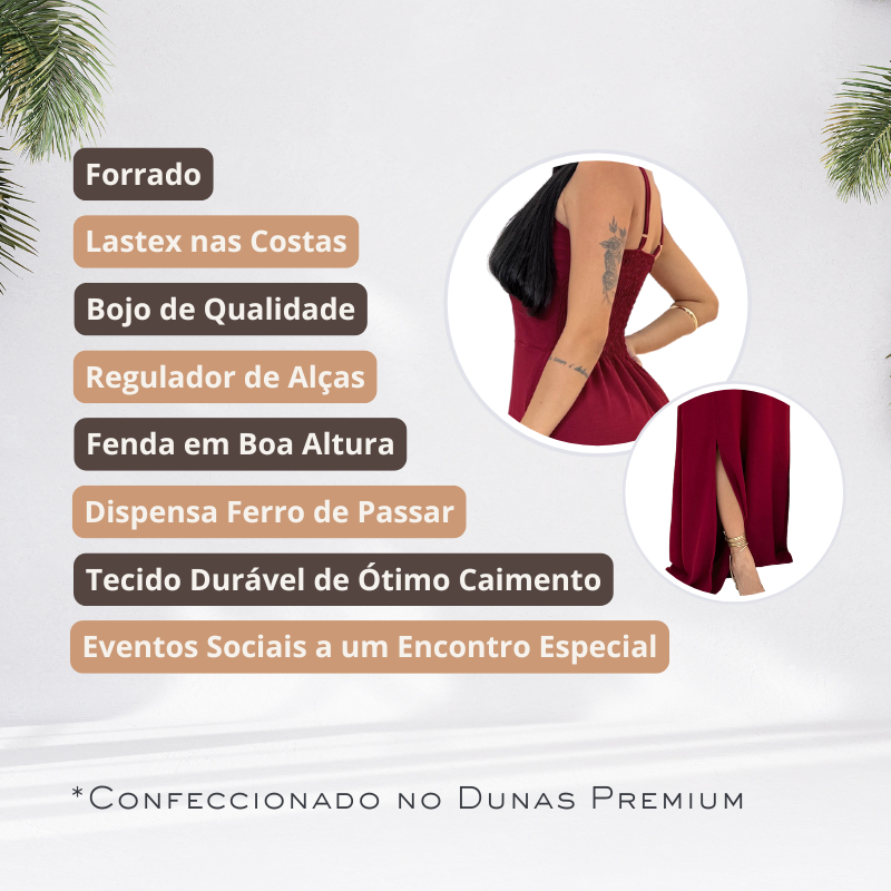 Vestido Feminino Longo Festa Social Formatura Não Precisa Passar Casamento Madrinha Batizado Eventos