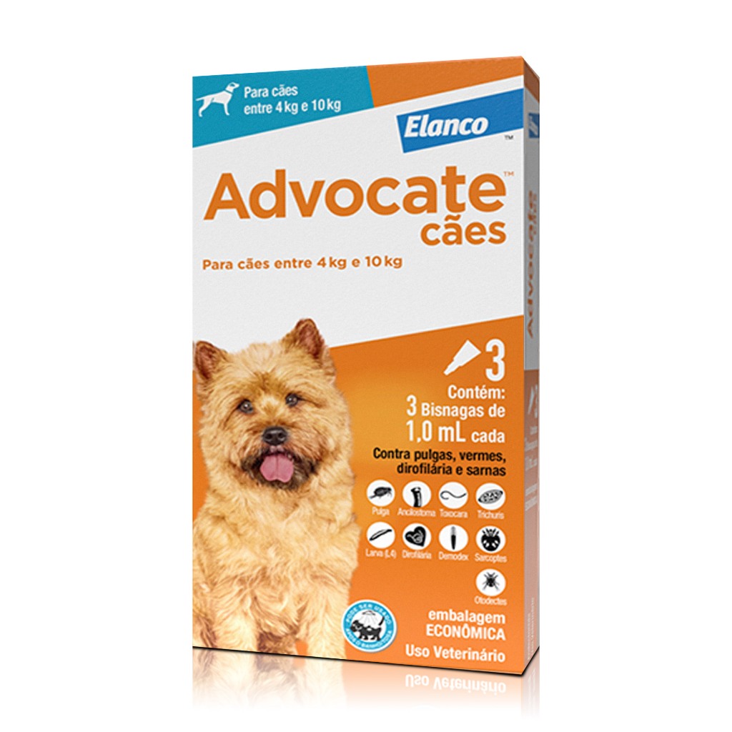 Advocate Antipulgas para Cães de 4 a 10kg 1ml Elanco