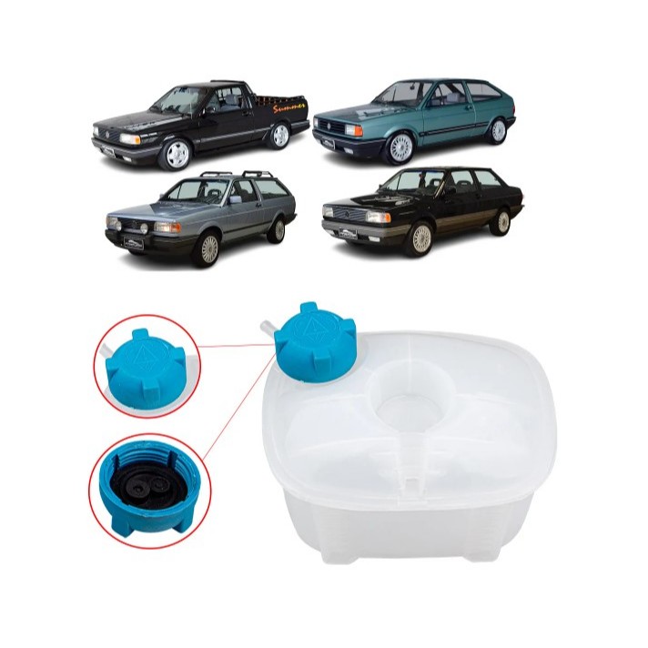 Reservatório De Água Do Radiador Volkswagen Gol/ Saveiro/ Santana/ Parati/ Versailles/ Voyage Motor Ap Bola E Quadrado em Oferta na Shopee