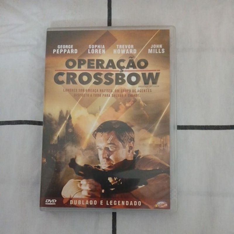 DVD Operação Crossbow (George Peppard e Sophia Loren)