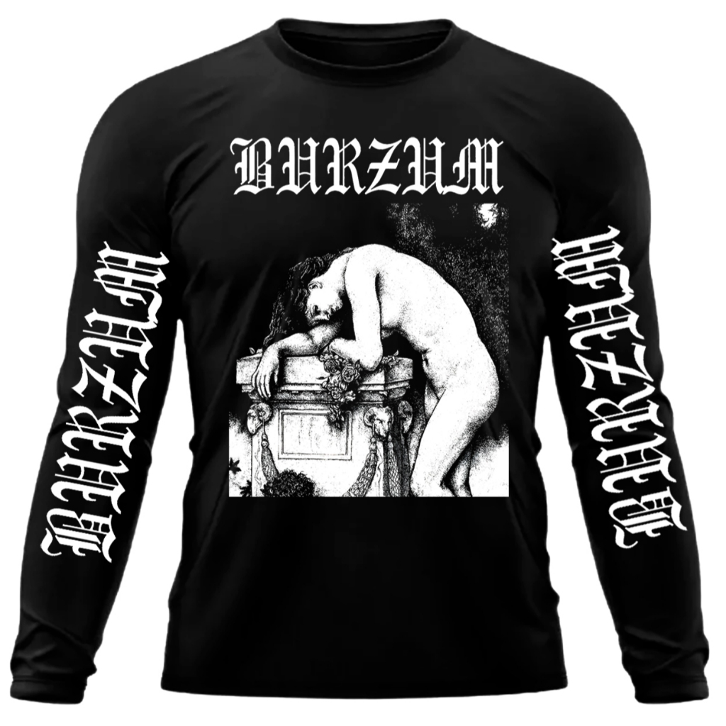Camiseta manga longa Burzum Fallen. Black Metal