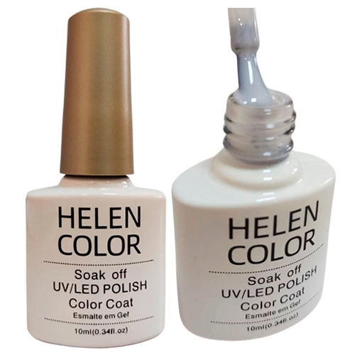 Esmalte Em Gel Renda Translúcido Helen Color 65 10ml em Oferta na Shopee