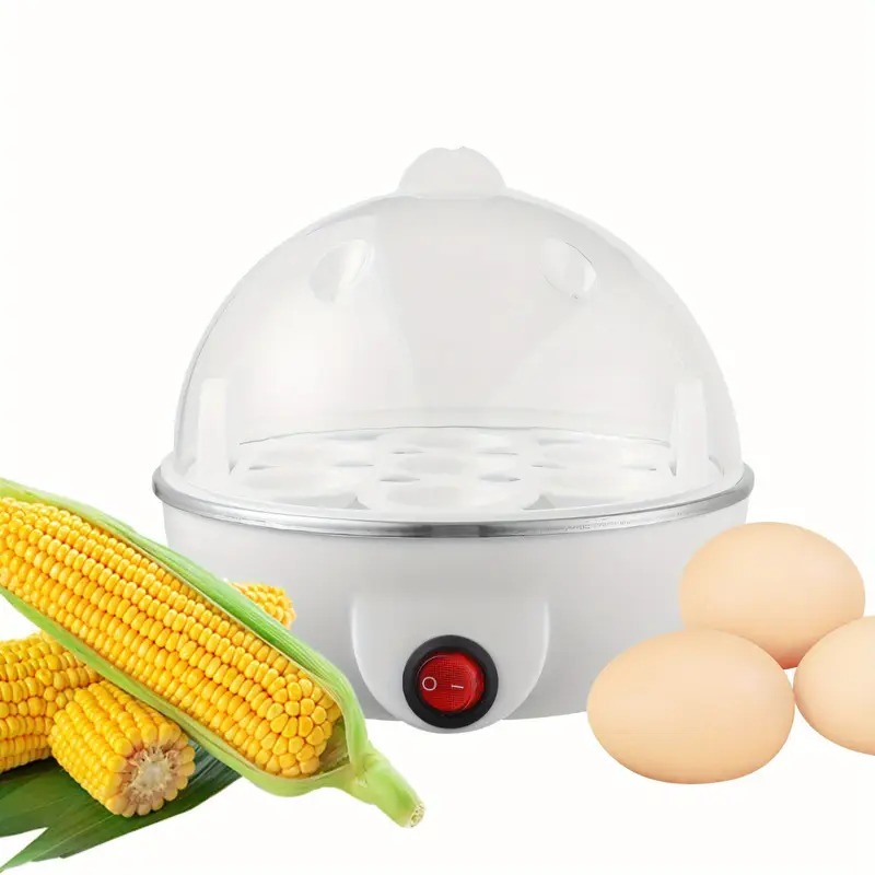 Cozinhar de Ovos Elétrica 7 Ovos Inox Portátil Vaporizador de Ovos e Vegetais Automático em Oferta na Shopee