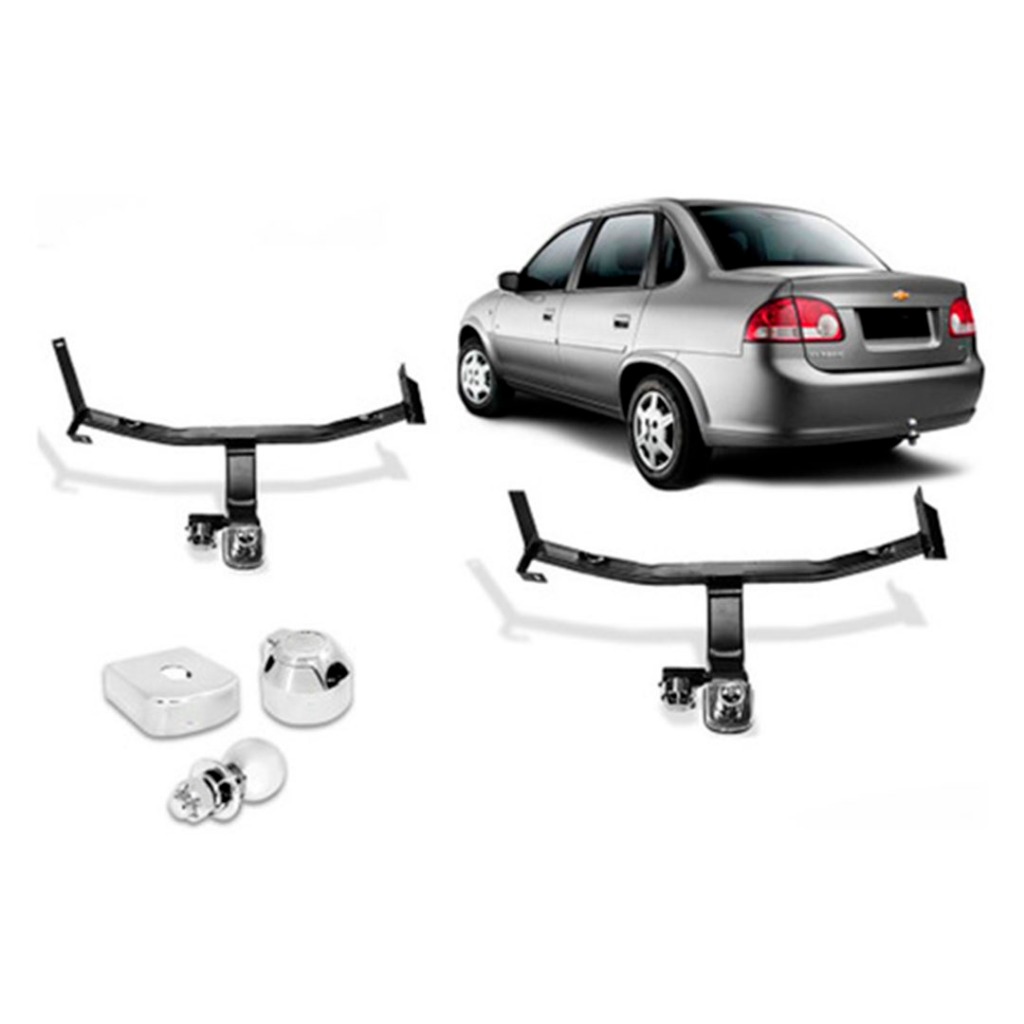 Reboque Engate Corsa Classic 2010 A 2016 Reforcel 500kg Reforçado em Oferta na Shopee