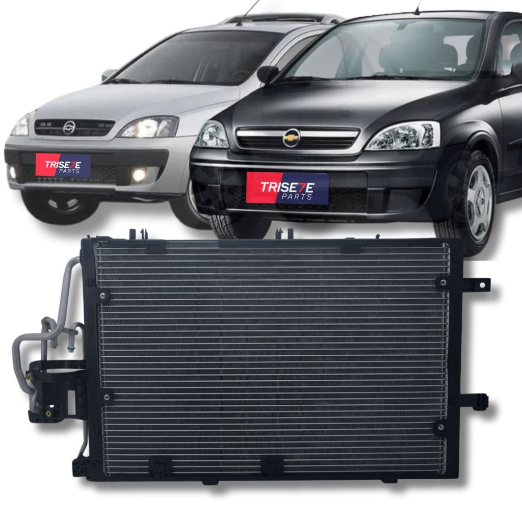 Condensador Corsa e Montana 2003 2004 2005 2006 2007 2008 2009 1.4 1.8 Com Filtro Secador Chevrolet