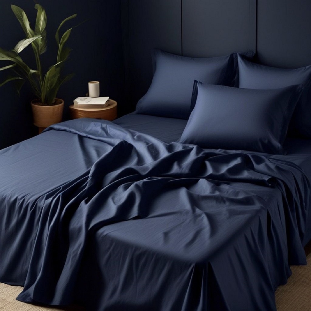 Jogo De Lençol King Size 04 Peças 300 Fios Toque Macio Casal, Queen, Solteiro Cores Desenho Do Tecido Liso em Oferta na Shopee