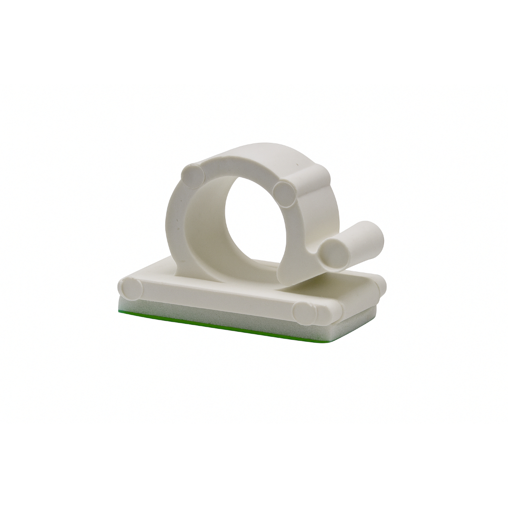 Organizador De Fios e Cabos Mz Clip 9mm - Branco ou Preto