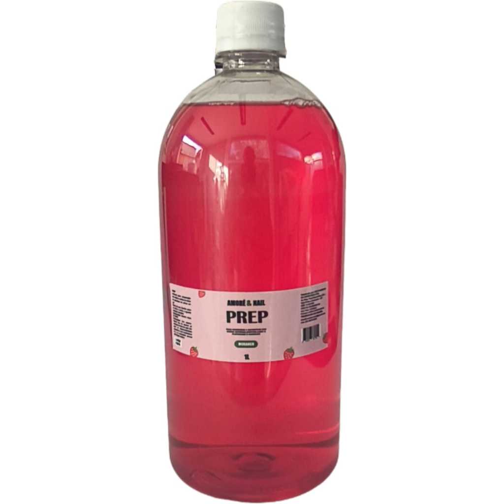 Prep Higienizador Manicure Mãos unhas Fragância De Morango 1 Litro Amoré&Nail Lançamento em Oferta na Shopee