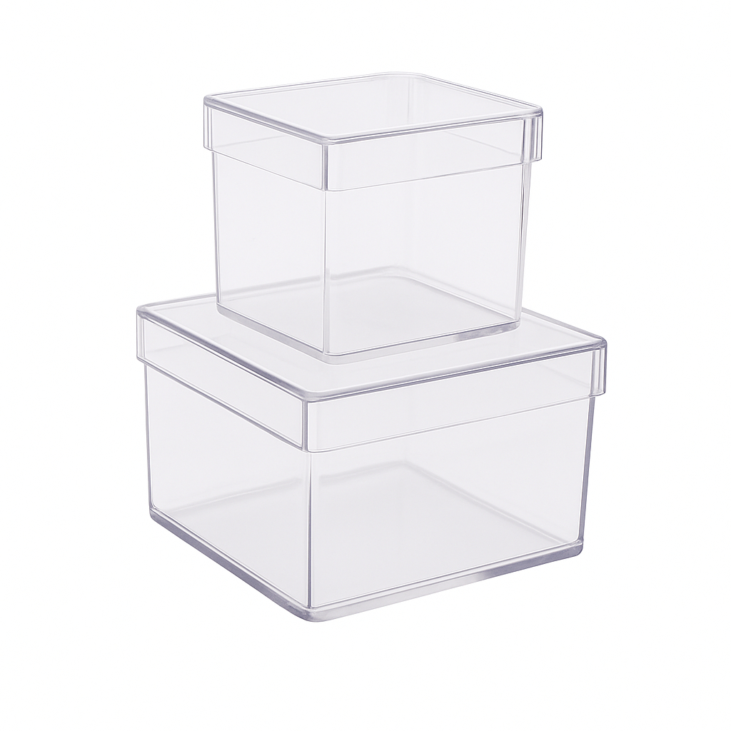 Kit Festa - Caixinhas acrílicas duplas 5x5 e 7x7 Para Personalizar - Luxo Lembrancinhas aniversarios em Oferta na Shopee