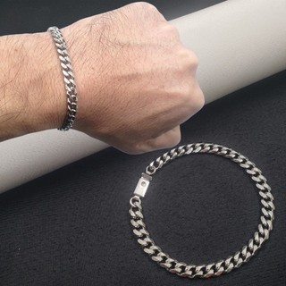 Pulseira Aço Inoxidável Grumet Chanfrada 6mm Escolha O Tamanho Pulseira Masculina