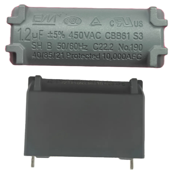 Capacitor Pino 1.2uf 450vac Cbb61 Bm 1,2uf Ar Condicionado