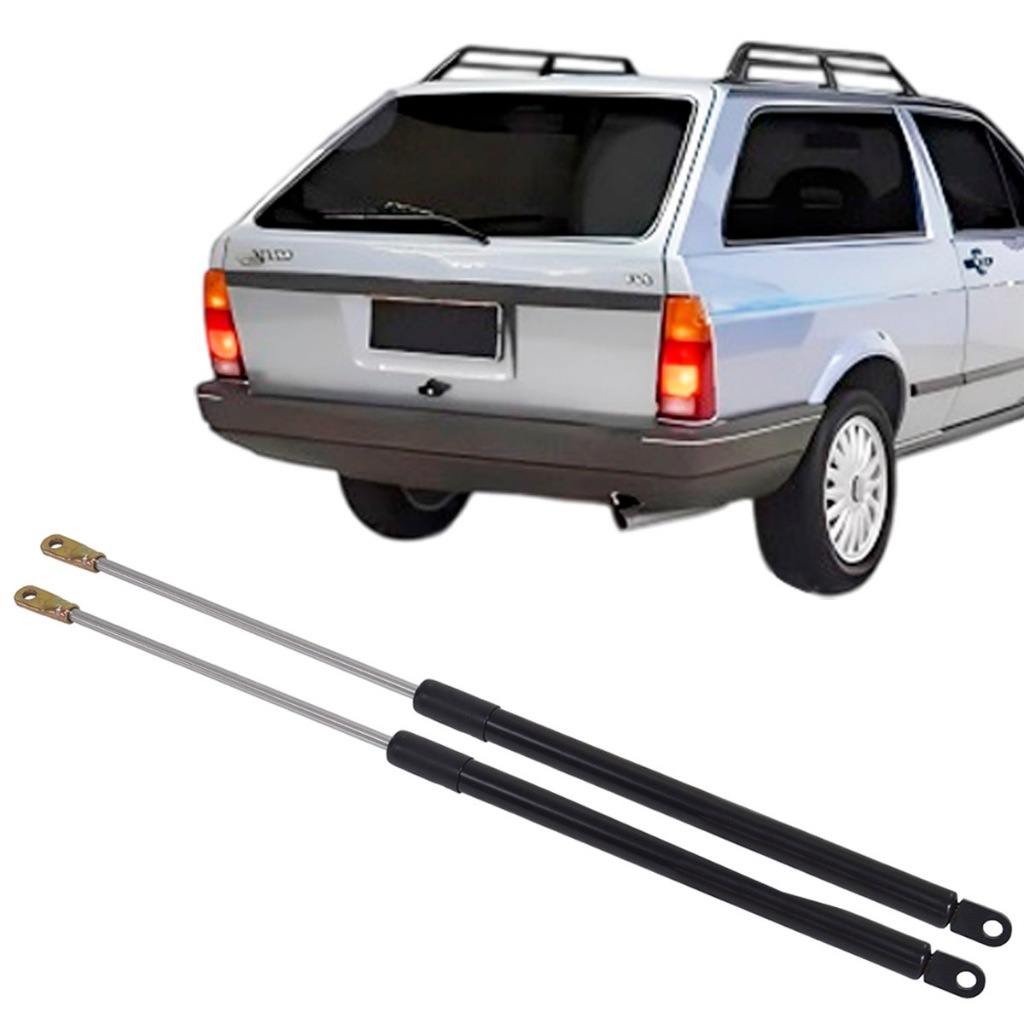 Par Amortecedor Tampa Traseira Porta Mala Mola Gás Volkswagen Parati 1983 à 1995 Quadrada