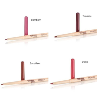 Lápis Contorno Labial Retrátil Choco Fun Fenzza Cremoso À Prova D’Água em Oferta na Shopee