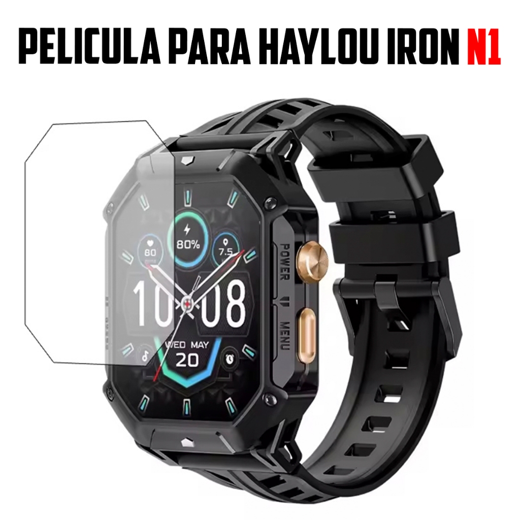 Pelicula de Hidrogel para Smartwatch Haylou iron N1 gel Super Resistente promocao