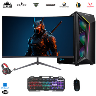 Pc Gamer i9 11900KF RTX 3060 12GB GDDR6 16GB ram SSD 960GB Monitor 23" Curvo em Oferta na Shopee