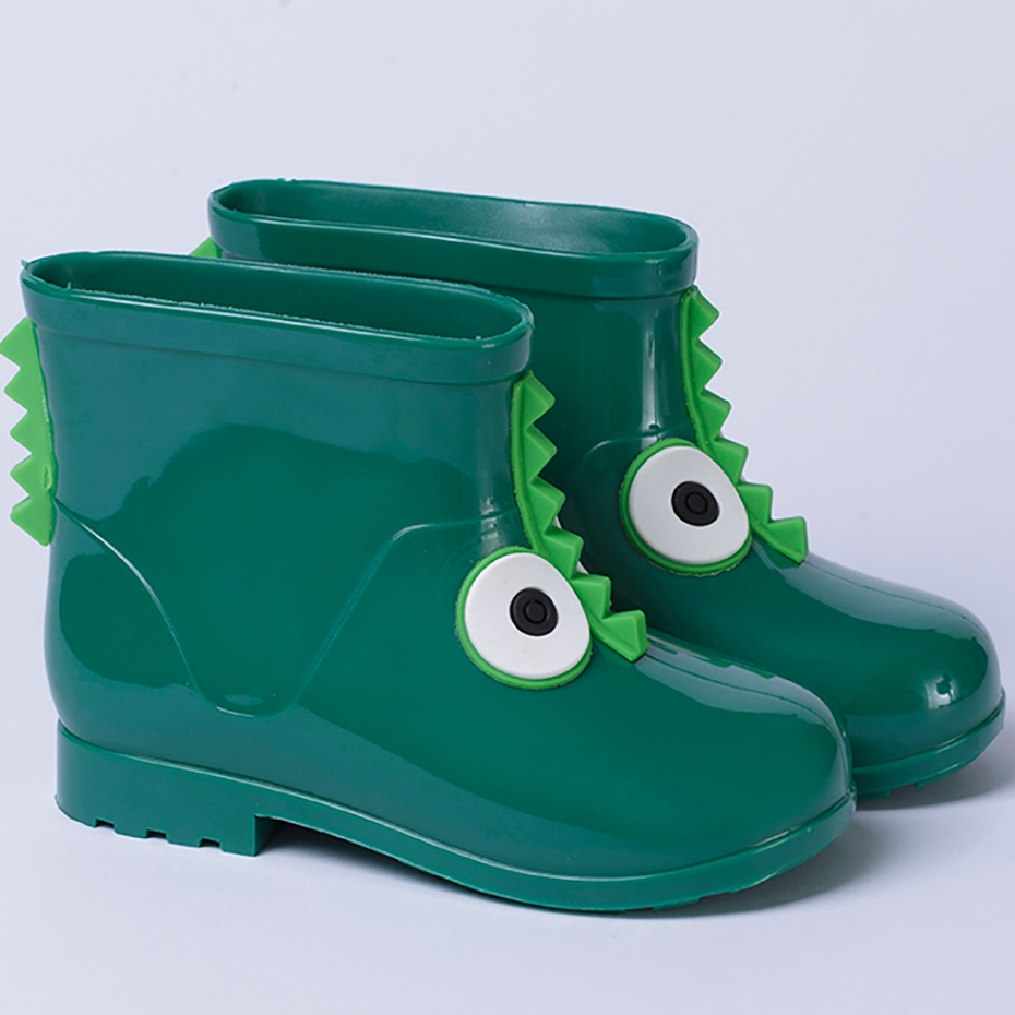 Galocha Infantil Dinossauro Bota de Chuva Masculina Antiderrapante Impermeável