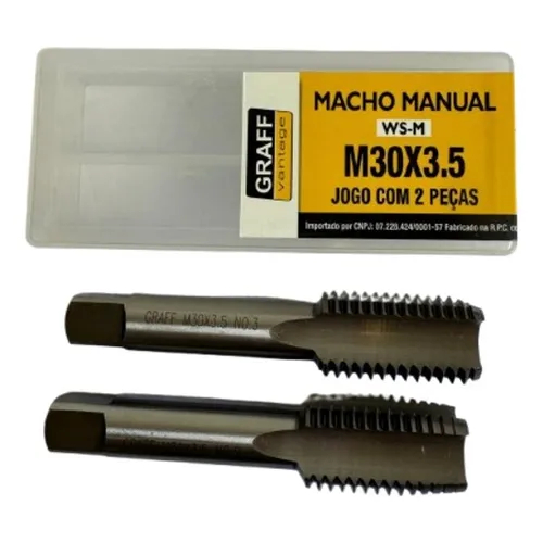 Macho Manual Aço Liga Ws-m M30 X 3.5 - Graff Vantage