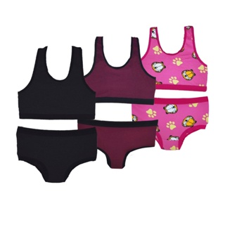 Kit 3 Conjuntos Juvenil De Algodão Penteado Anitta em Oferta na Shopee