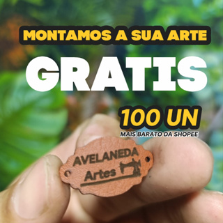 100 UN ETIQUETAS COURO SINTÉTICO PERSONALIZADAS PARA ROUPAS VESTIDOS BOLSAS LAÇOS CROCHÊ em Oferta na Shopee