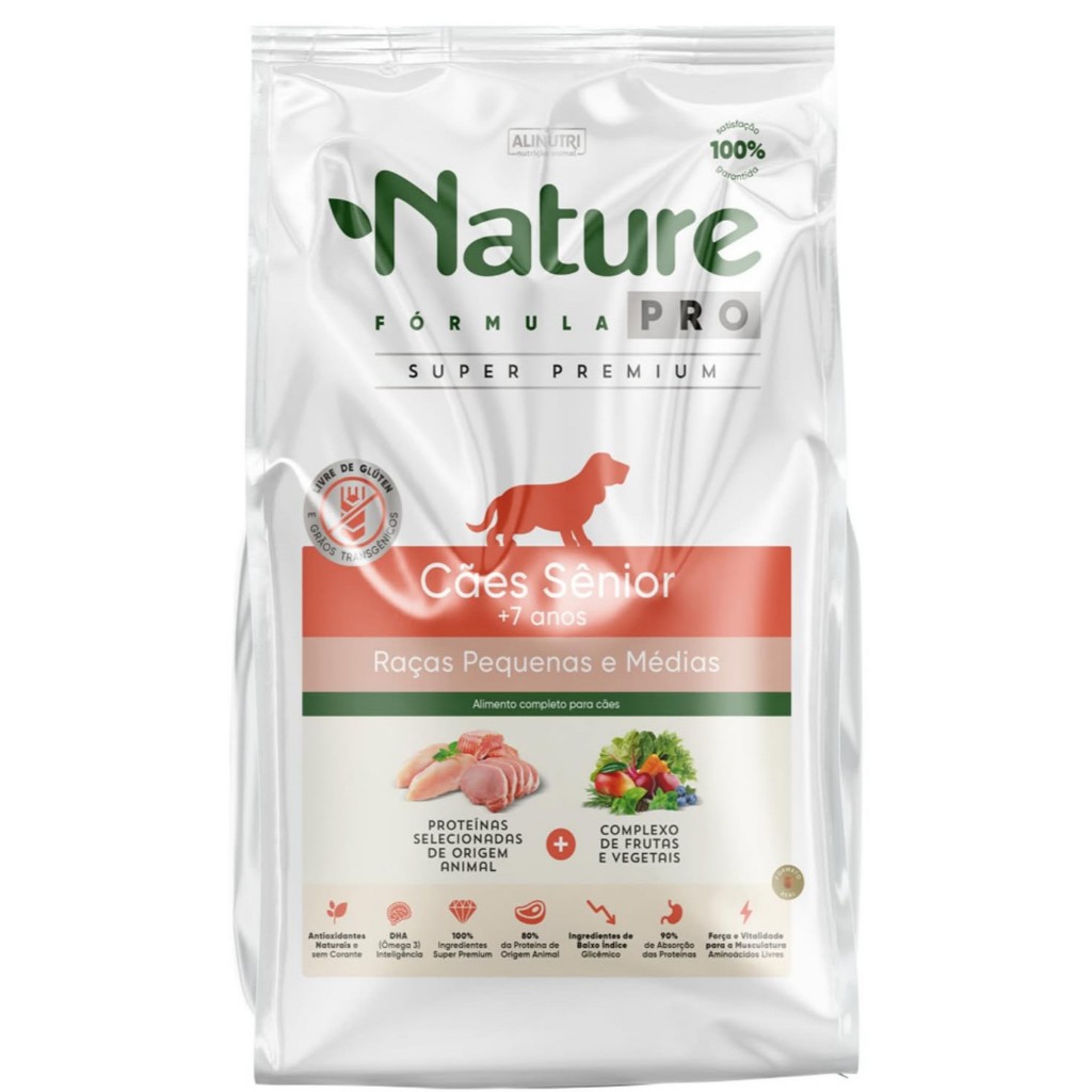 Nature PRO SÊNIOR +7 2,5kg Cães Raças Pequenas e Médias em Oferta na Shopee
