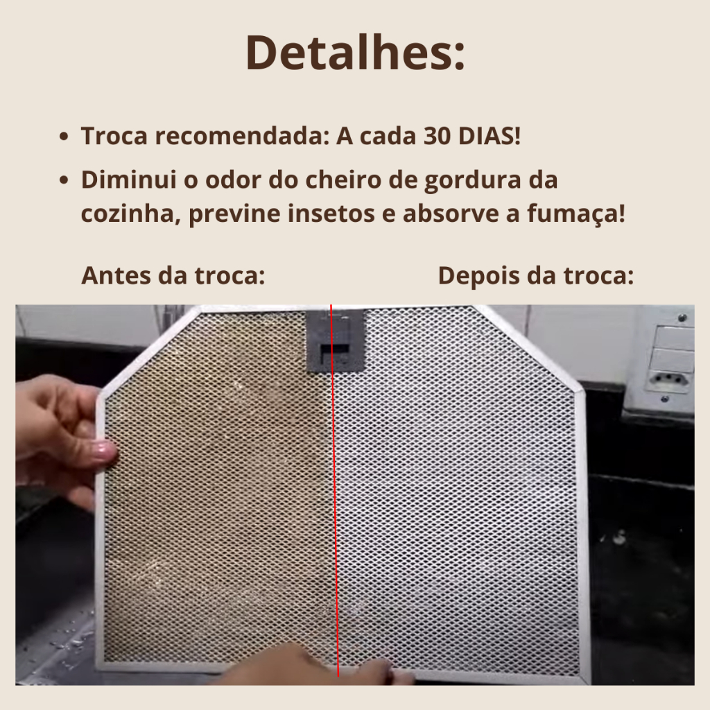 3 Filtros Mantas Para Depurador Exaustores Ar Condicionado E Coifas Universal 80 Cm X 60 Cm