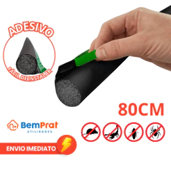 Veda Porta 80 Cm Adesivo Preto