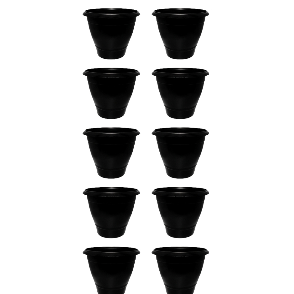 Kit Vasos Redondos 5,5L Terracota ou Preto Jardim Plantas Suculentas Decoração em Oferta na Shopee