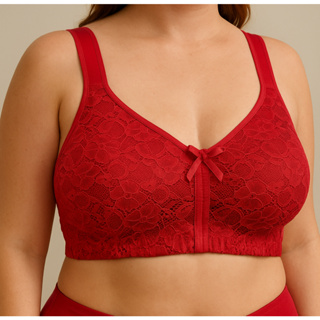 Sutiã Plus Size Renda Conforto Total – Sustentação Segura com Alças Acolchoadas em Oferta na Shopee
