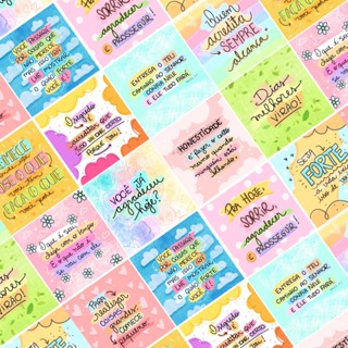 100 Mini Cartão Frases Motivacional  Cards para Mimos Clientes em Oferta na Shopee