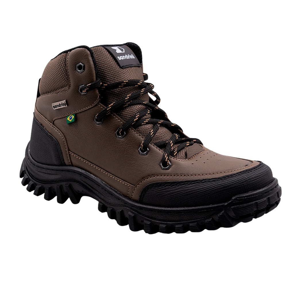 Bota Coturno Sandrini Adulto Motors Masculina Original Adventure Sintético Trilha Botinha