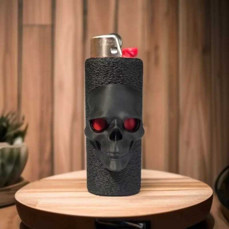 Capa / case Personalizada para isqueiro caveira - capa de isqueiro bic grande em Oferta na Shopee