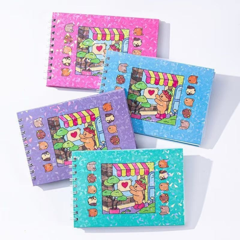 Livro de Colorir Com Capa Dura E 50 Folhas Caderno de Pintura Fofo