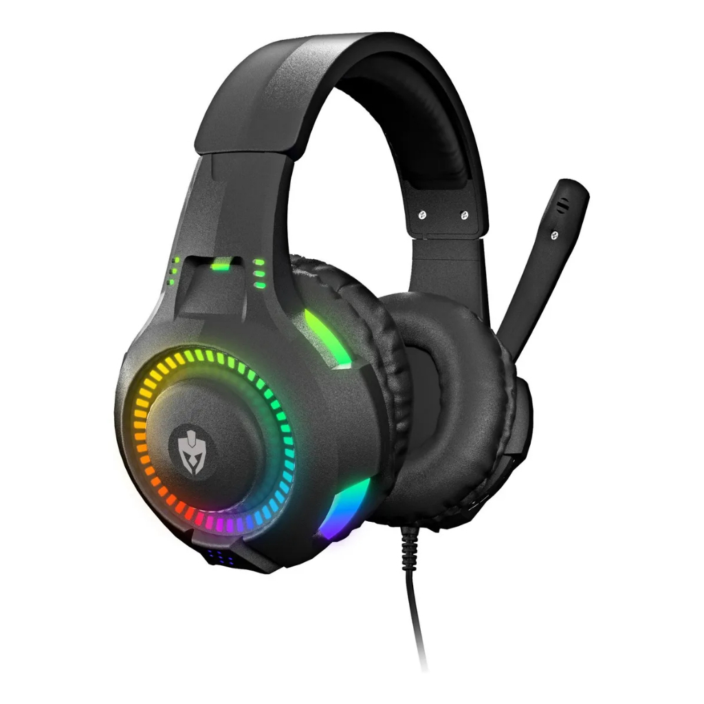 Headset Evolut Gamer Rival Led Rainbow P3 Eg307 em Oferta na Shopee