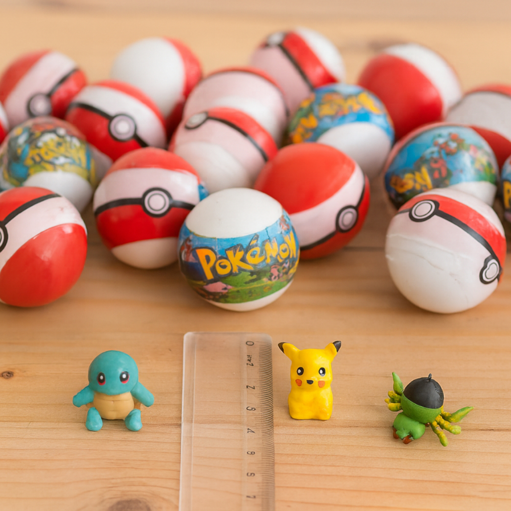 Mini Pokebola Lacrada Com Pokemon em Oferta na Shopee