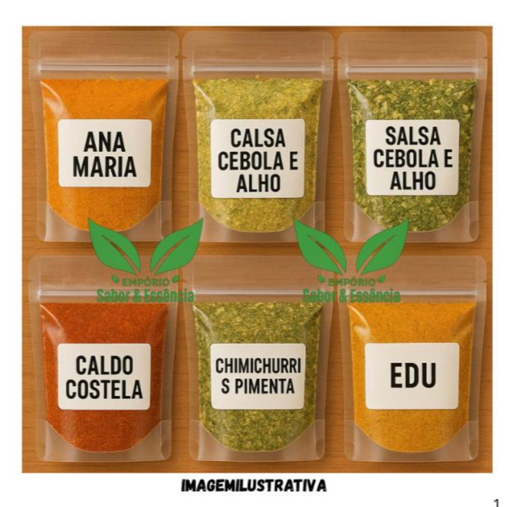 Monte seu kit tempero com 1kg em Oferta na Shopee