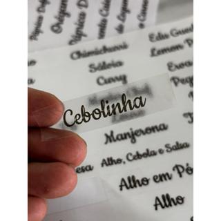 66 Etiquetas Adesivas Para Temperos e Condimentos O MAIS COMPLETO Adesivo Vinil Prova D'Água em Oferta na Shopee