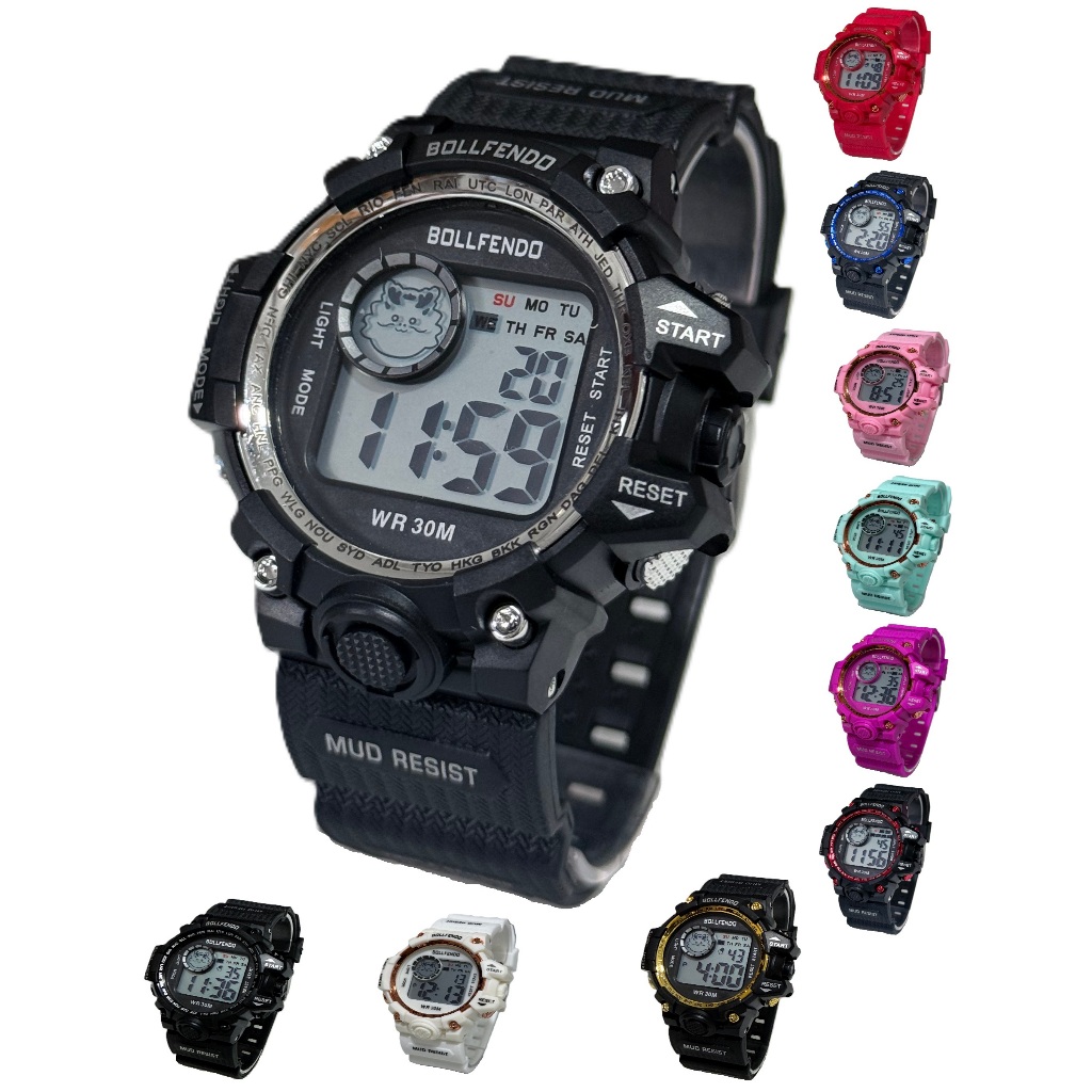 Relogio digital prova dagua menino menina unisexx cronometro alarme escola feminino masculino