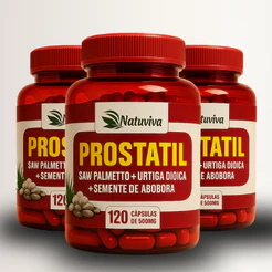 Prostatil - Saw Palmetto + Urtiga Dioica + Semente de Abóbora 500 mg 120 caps